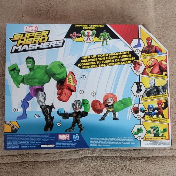 Marvel Super Hero Mashers Micro Hulk Smash-Dozer: Figura Veicolo Personalizzabile Per Bambini